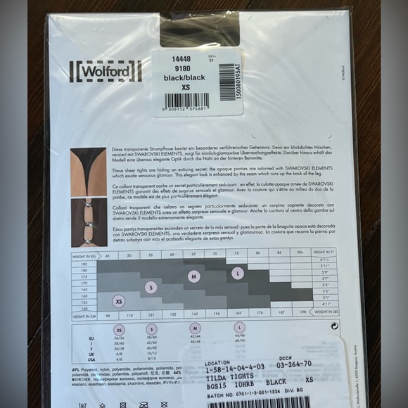 WOLFORD -Tilda Tights XS - Picture 2 of 2